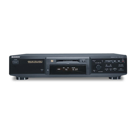 Sony MDS-JE640 User manual
