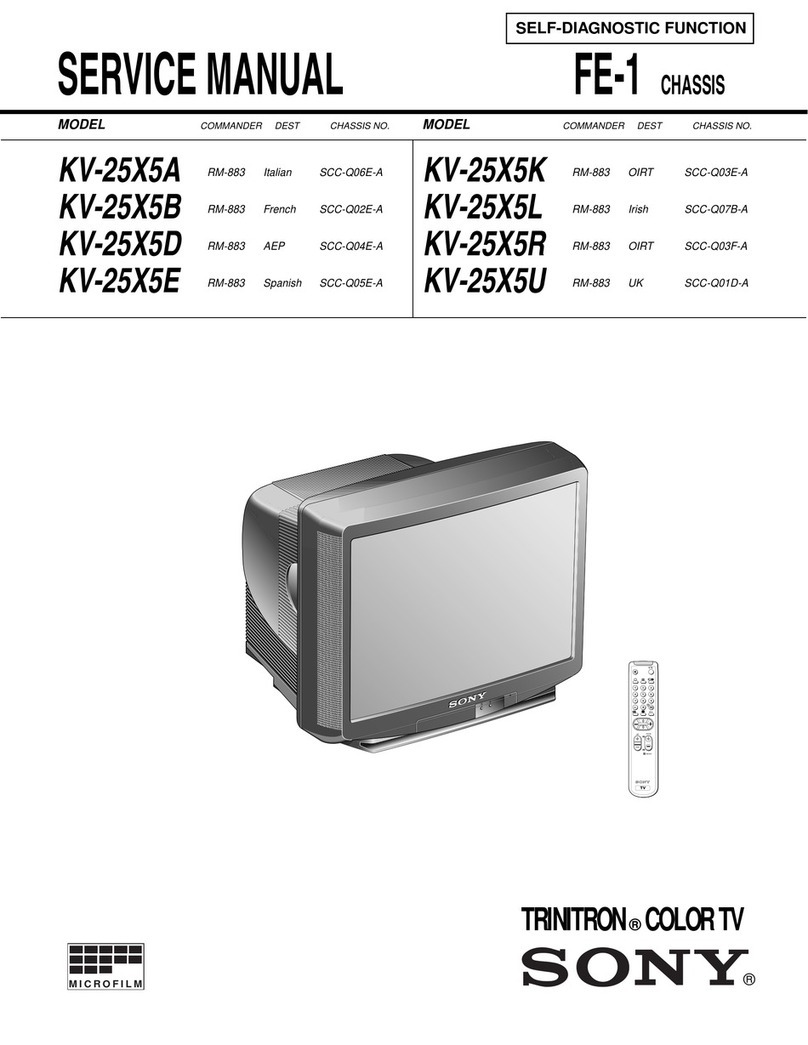 Sony TRINITRON KV-25X5A Service manual