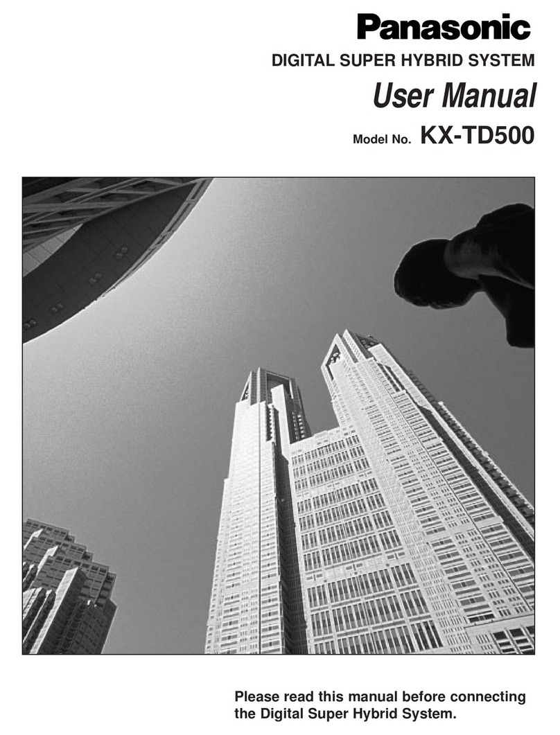 Panasonic KX-TD500 User manual