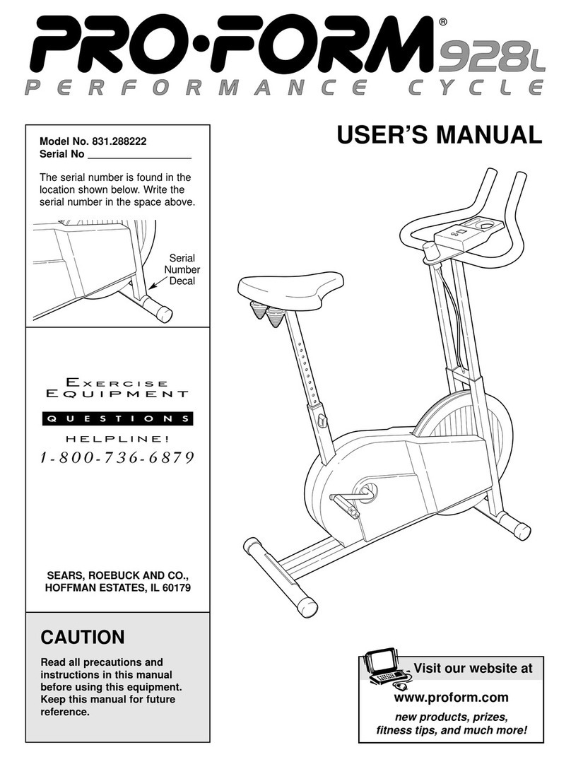 Pro-Form 928L user manual