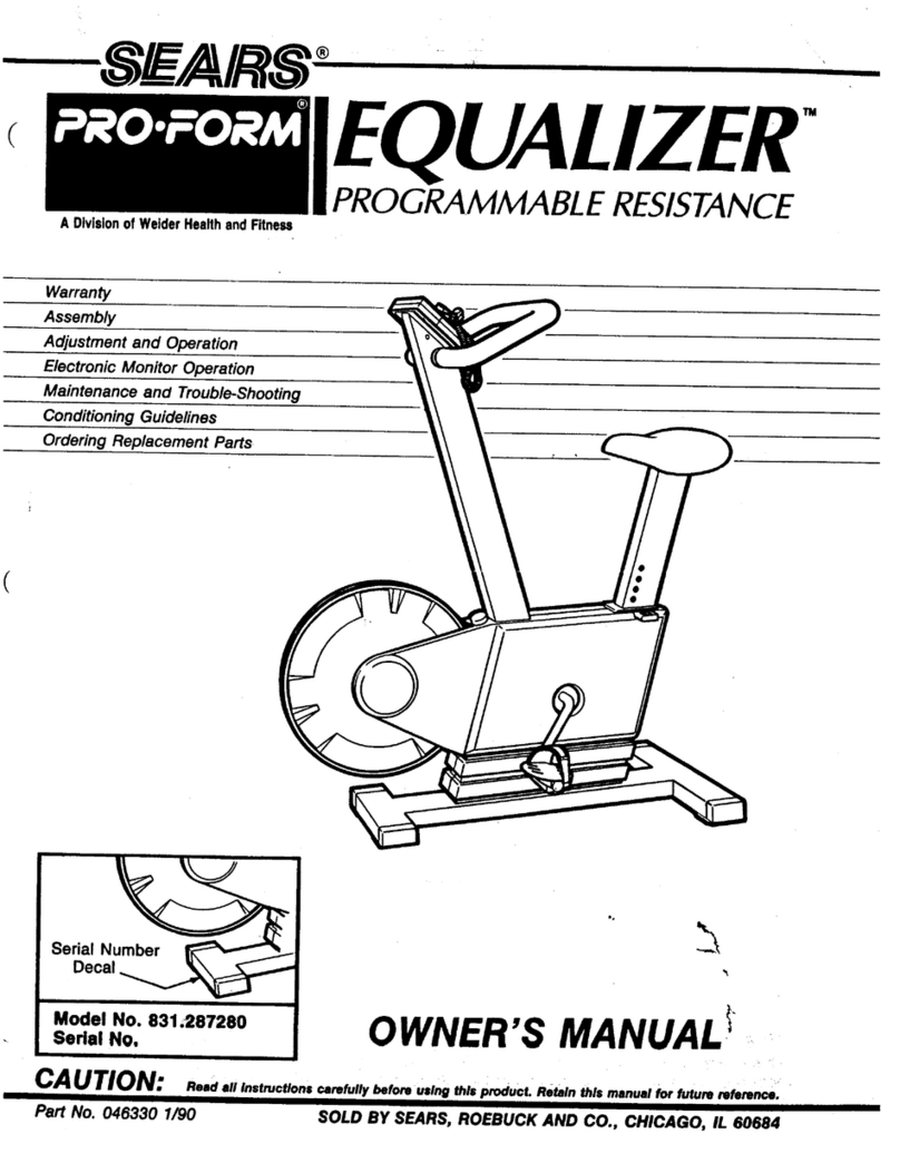 Pro-Form Equalizer owner's manual