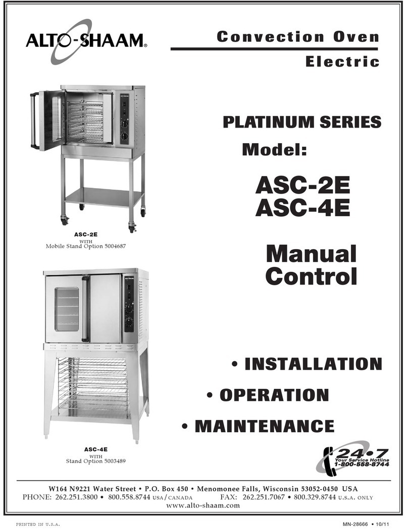 Alto-Shaam PLATINUM ASC-2E Installation and operating instructions