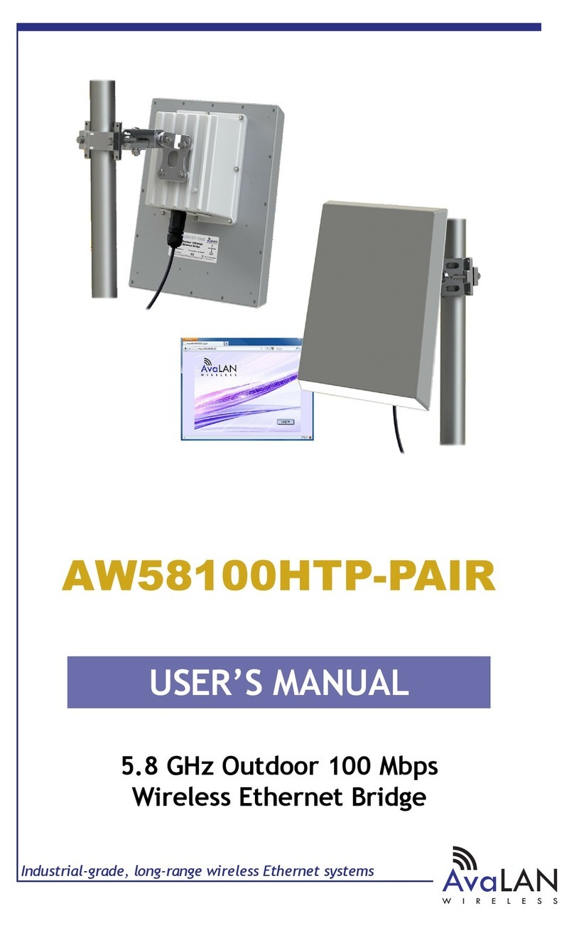 AvaLAN AW58100HTP-PAIR user manual