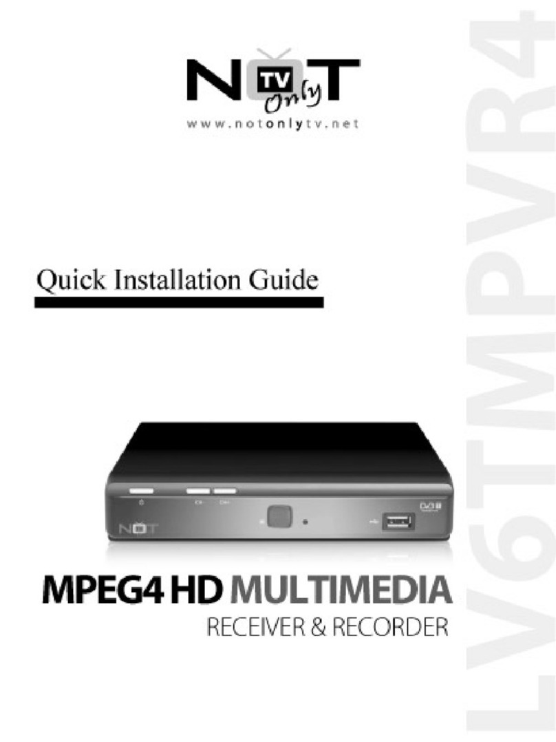 NOT Mpeg4 HD Multimedia Receiver & Recorder User manual