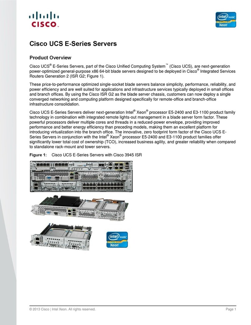 Cisco UCS E Series Operating and safety instructions