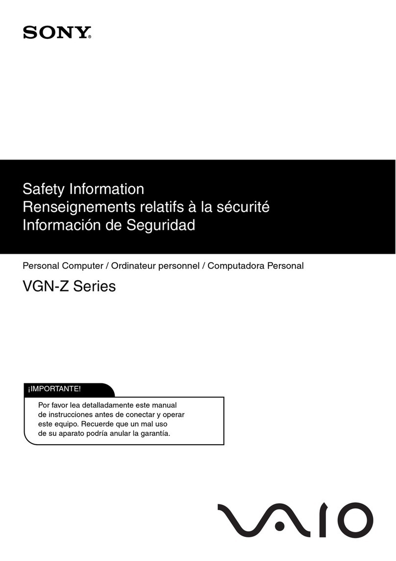 Sony VGN-Z Original instructions