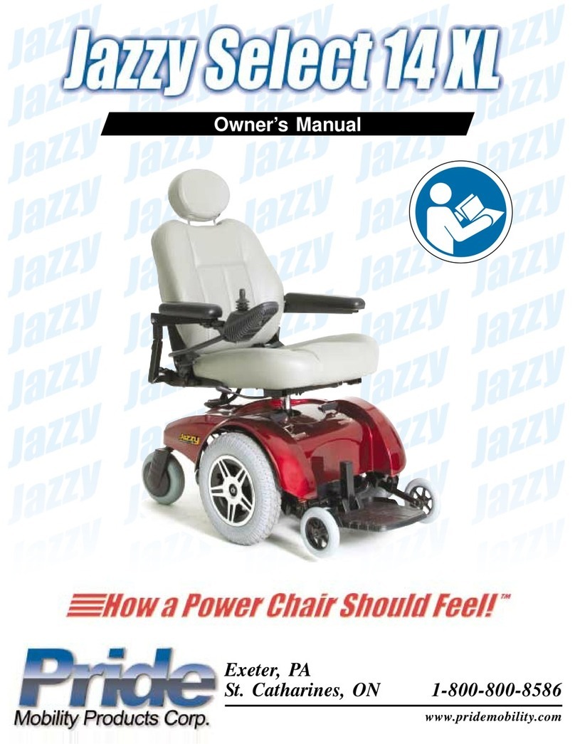 Pride Mobility Jazzy Select 14XL User manual