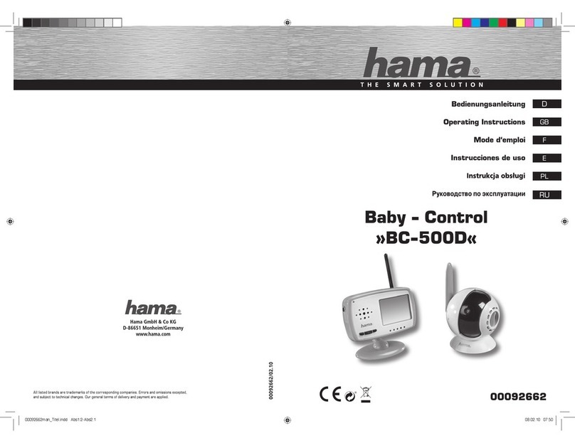 Hama Baby Control BC-500D operating instructions