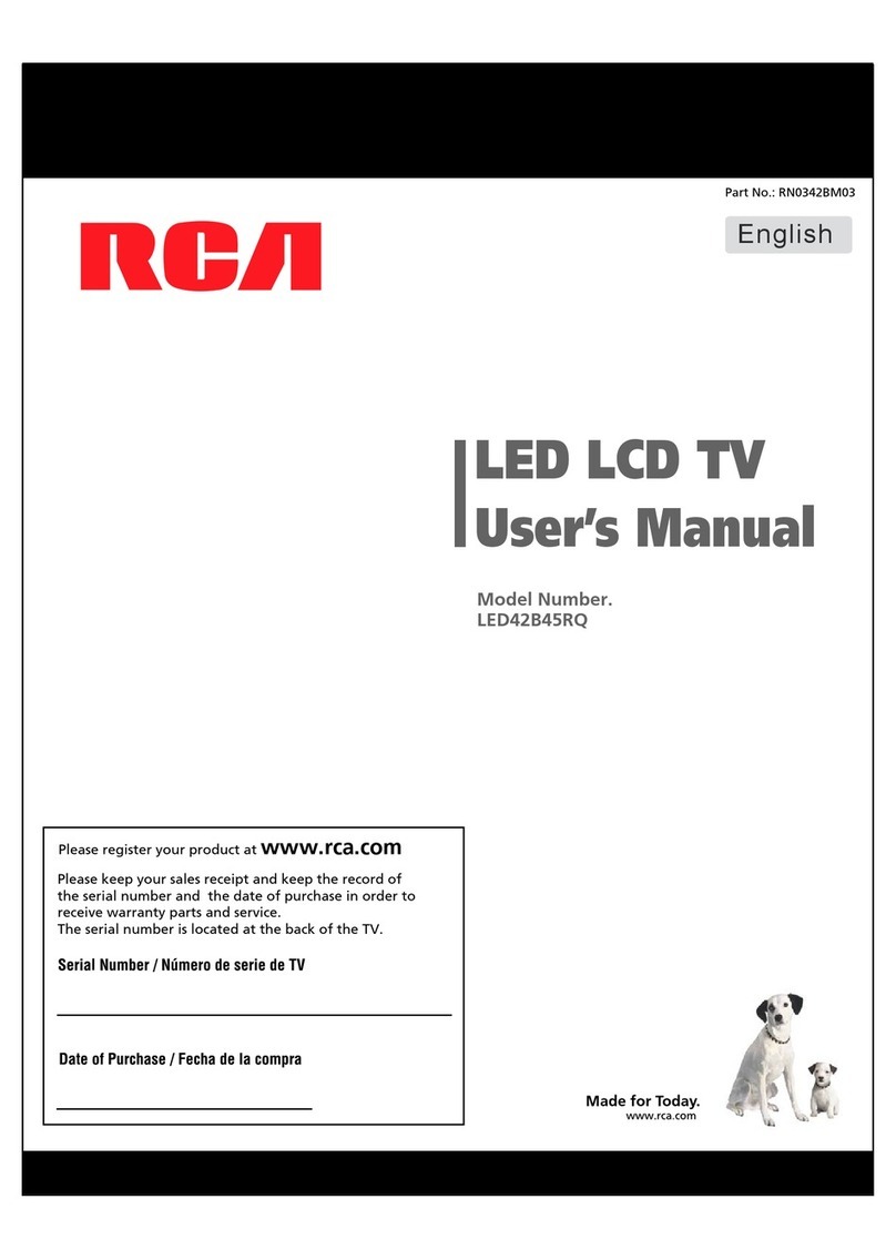 RCA LED42B45RQ user manual