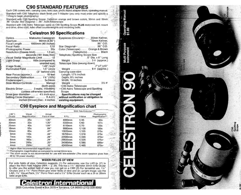 Celestron Celestron 90 operating manual