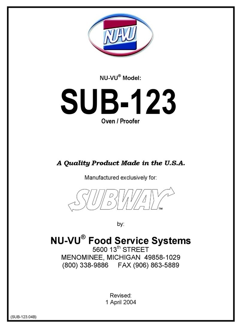 NUVU SUB-123 User manual NUVU SUB-123 User manual