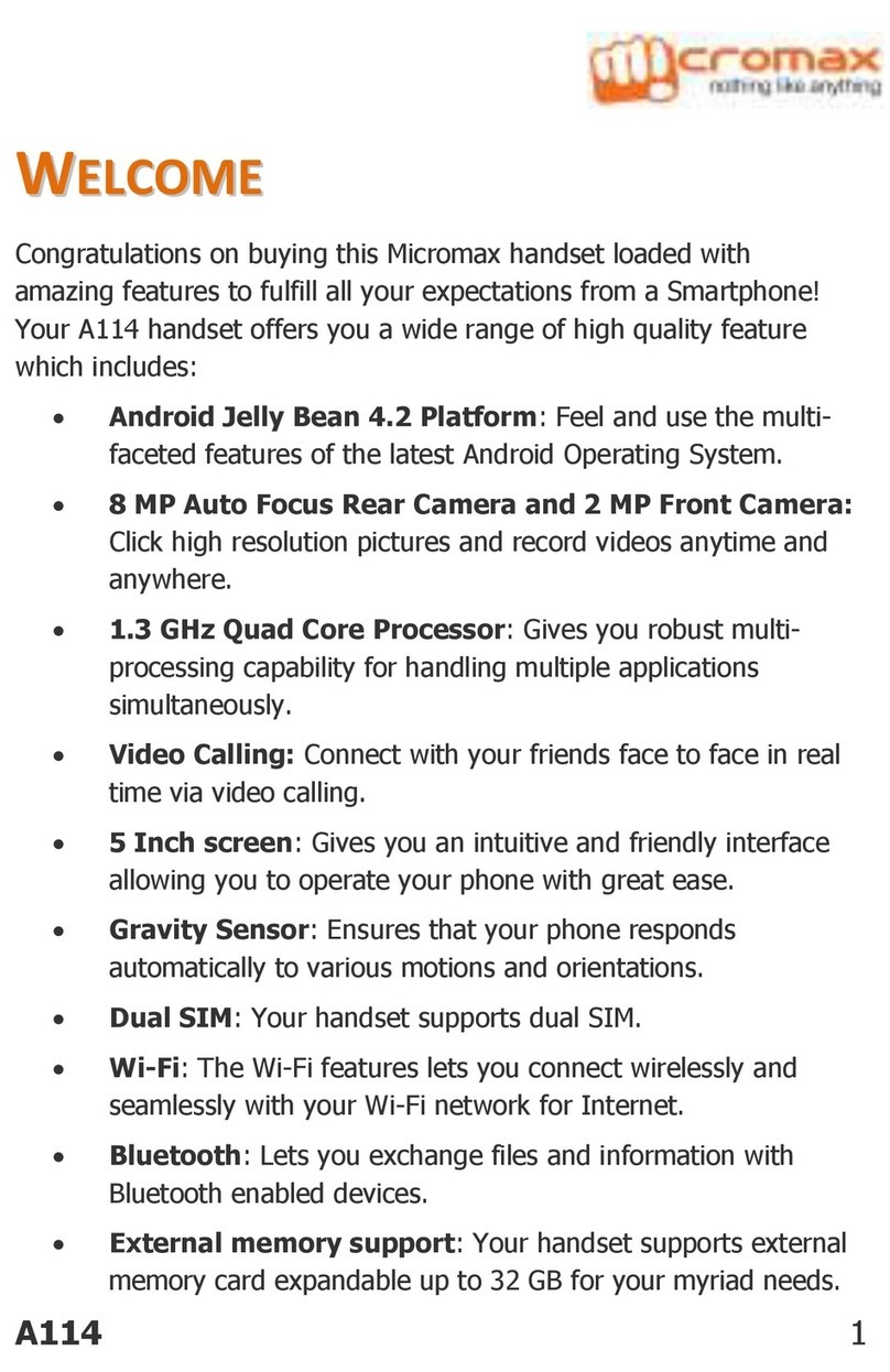Micromax A114 User manual
