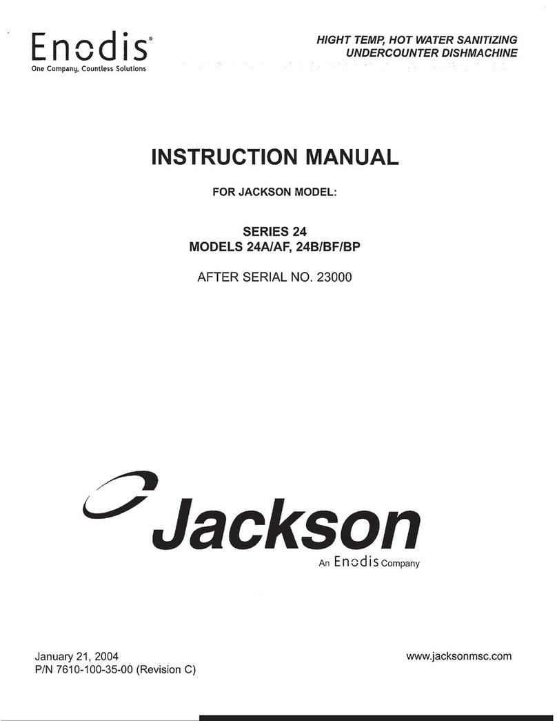 Enodis Jackson 24A instruction manual