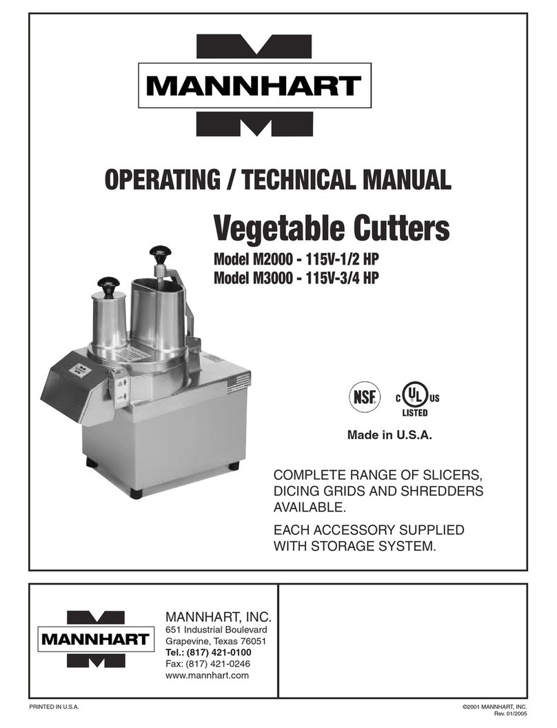Mannhart M2000 Operating/technical manual