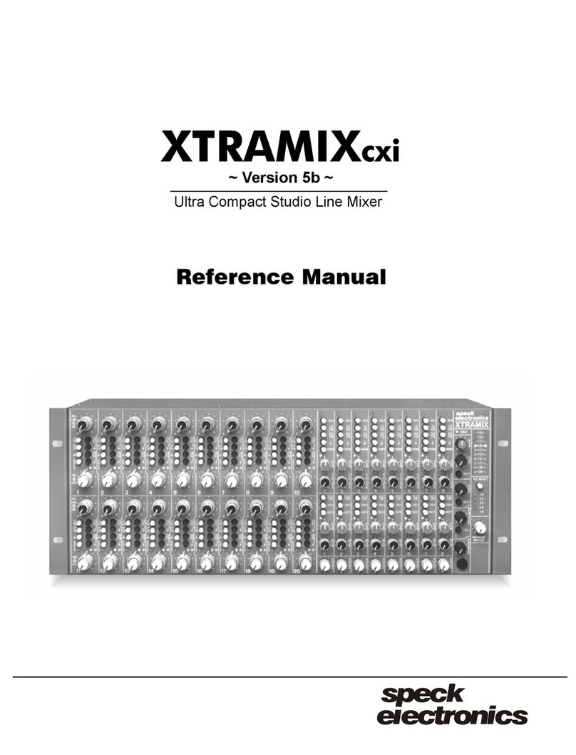 Speck XTRAMIXcxi Version 5b User manual