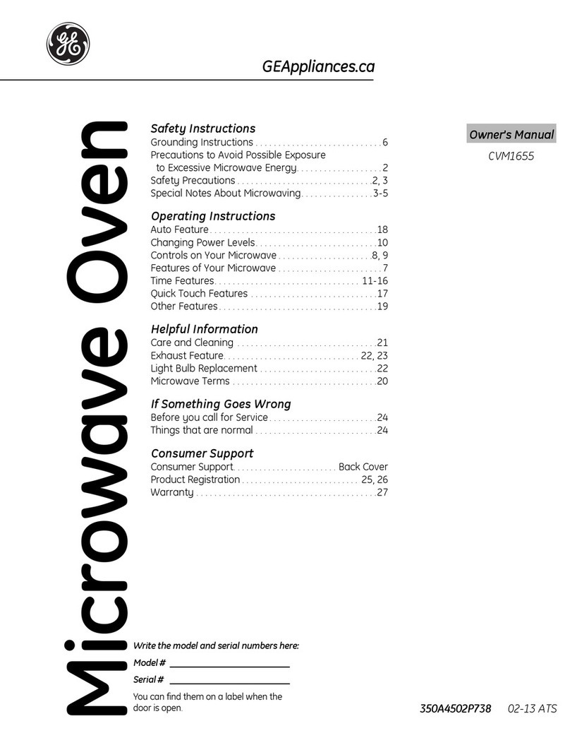 GE CVM1655 User manual