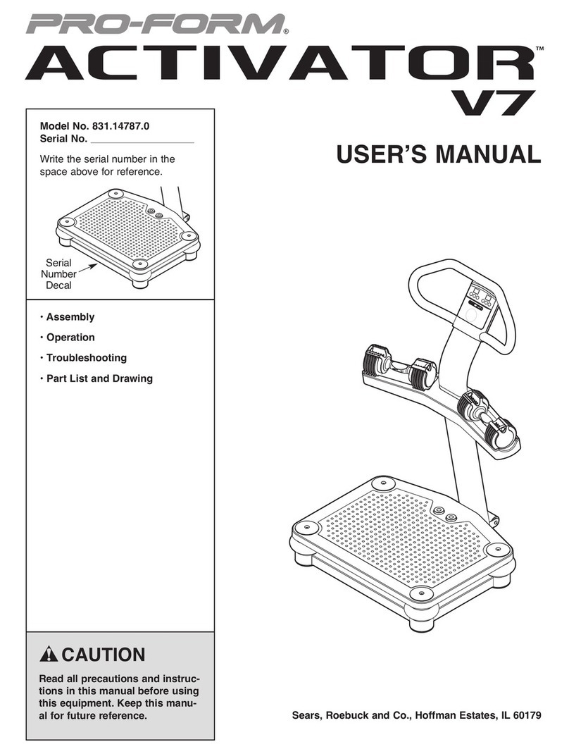 Pro-Form Activator V7 user manual