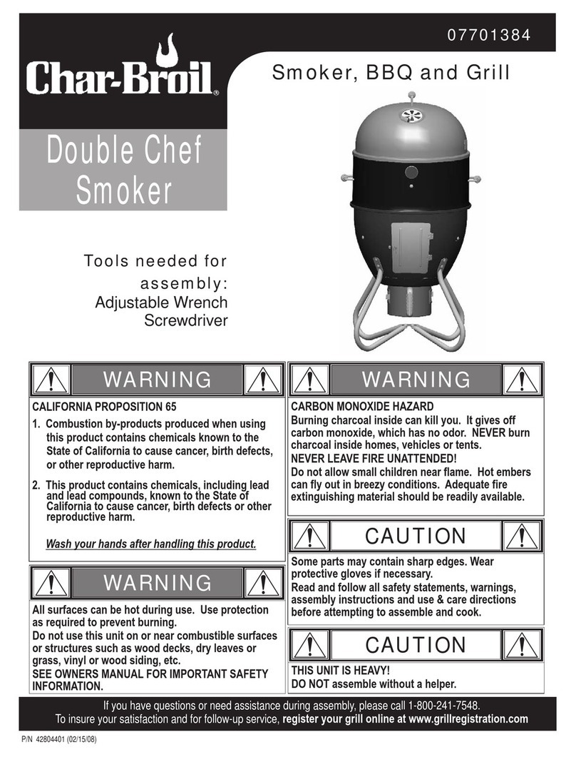Char-Broil Double Chef Smoker manual&nbsp;