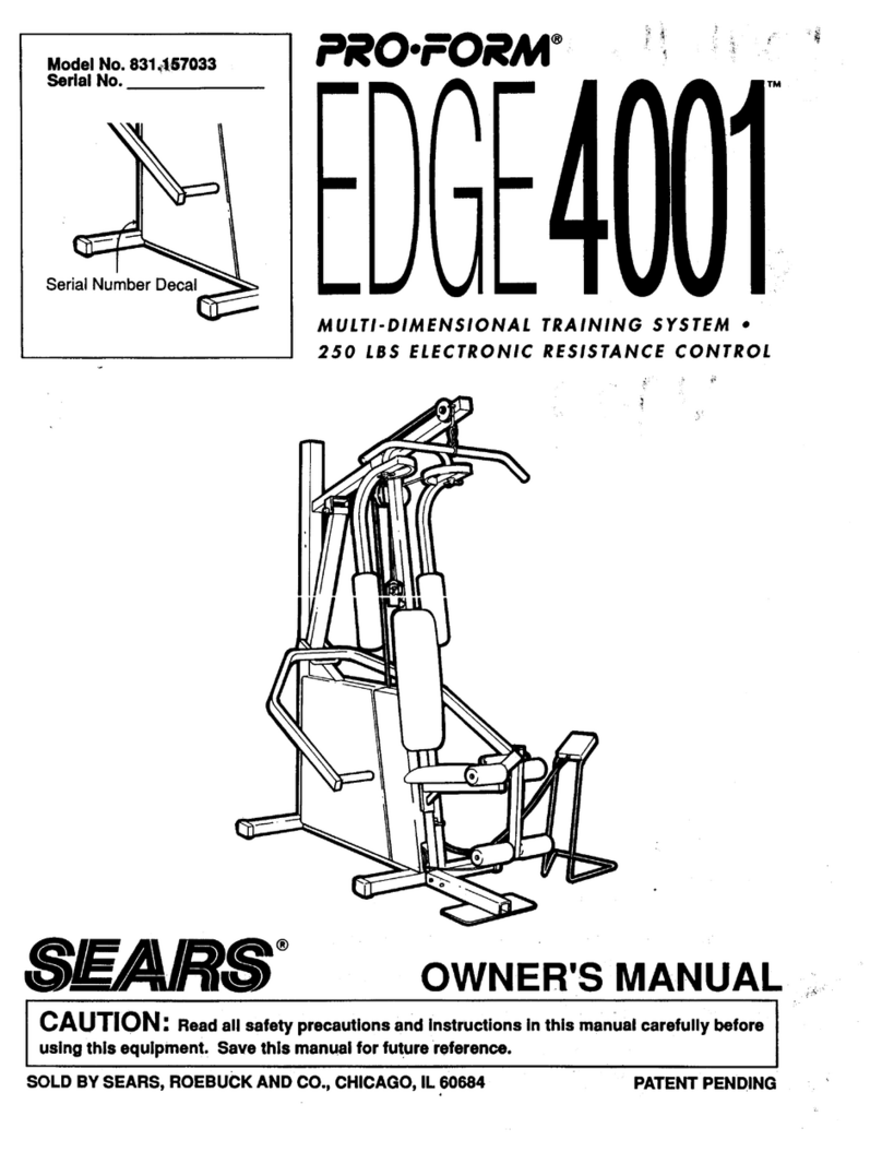 Pro-Form EDGE 4001 User manual
