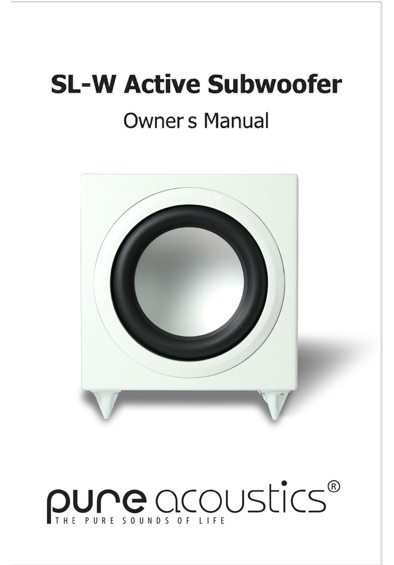 Pure Acoustics SL-W User manual