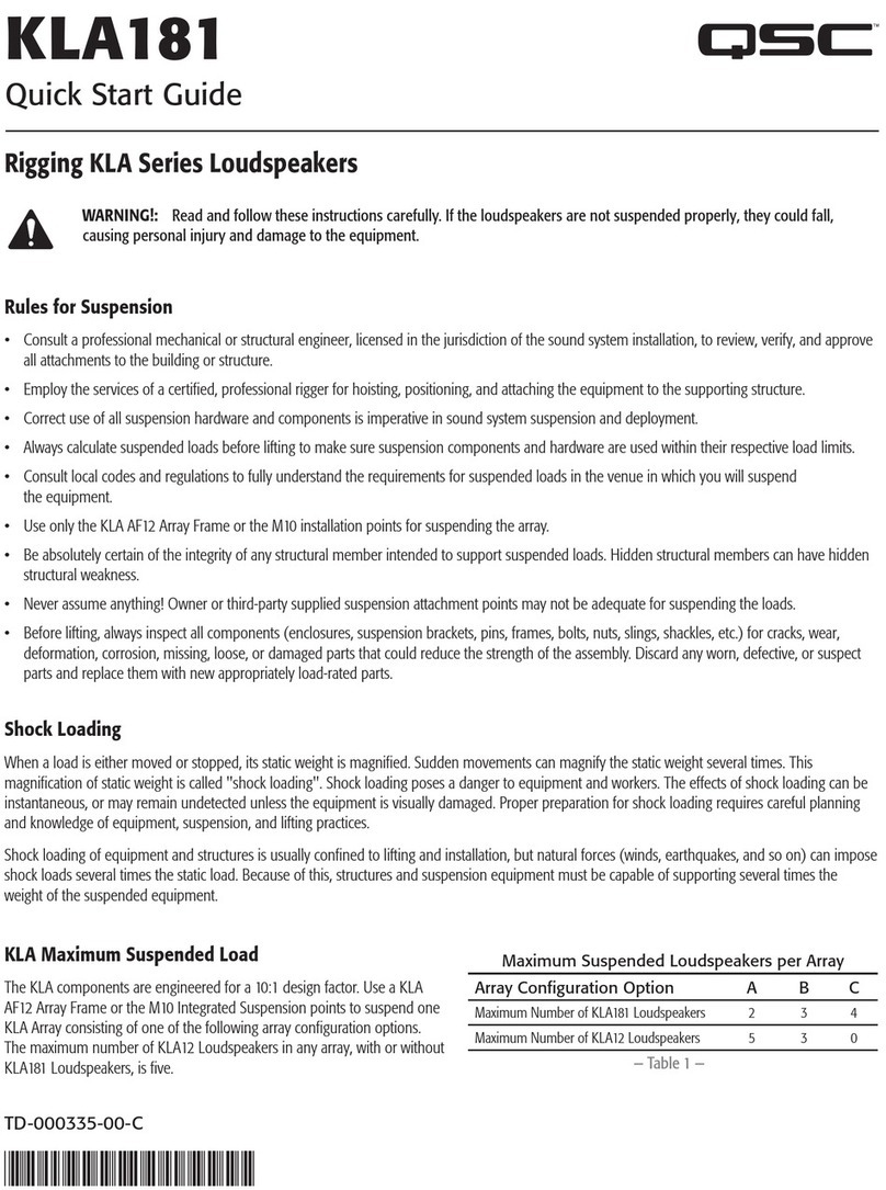 QSC KLA series User manual
