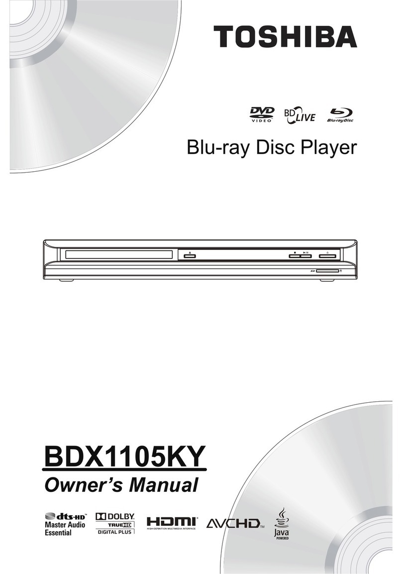 Toshiba BDX1105KY User manual