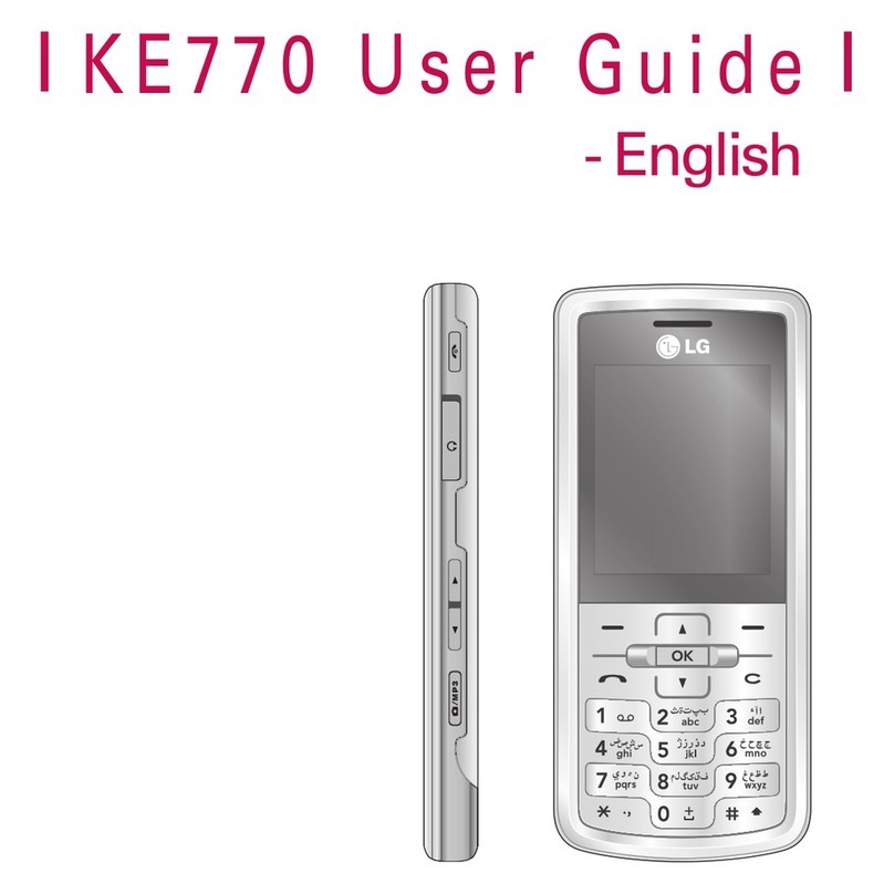 LG KE 770 User manual