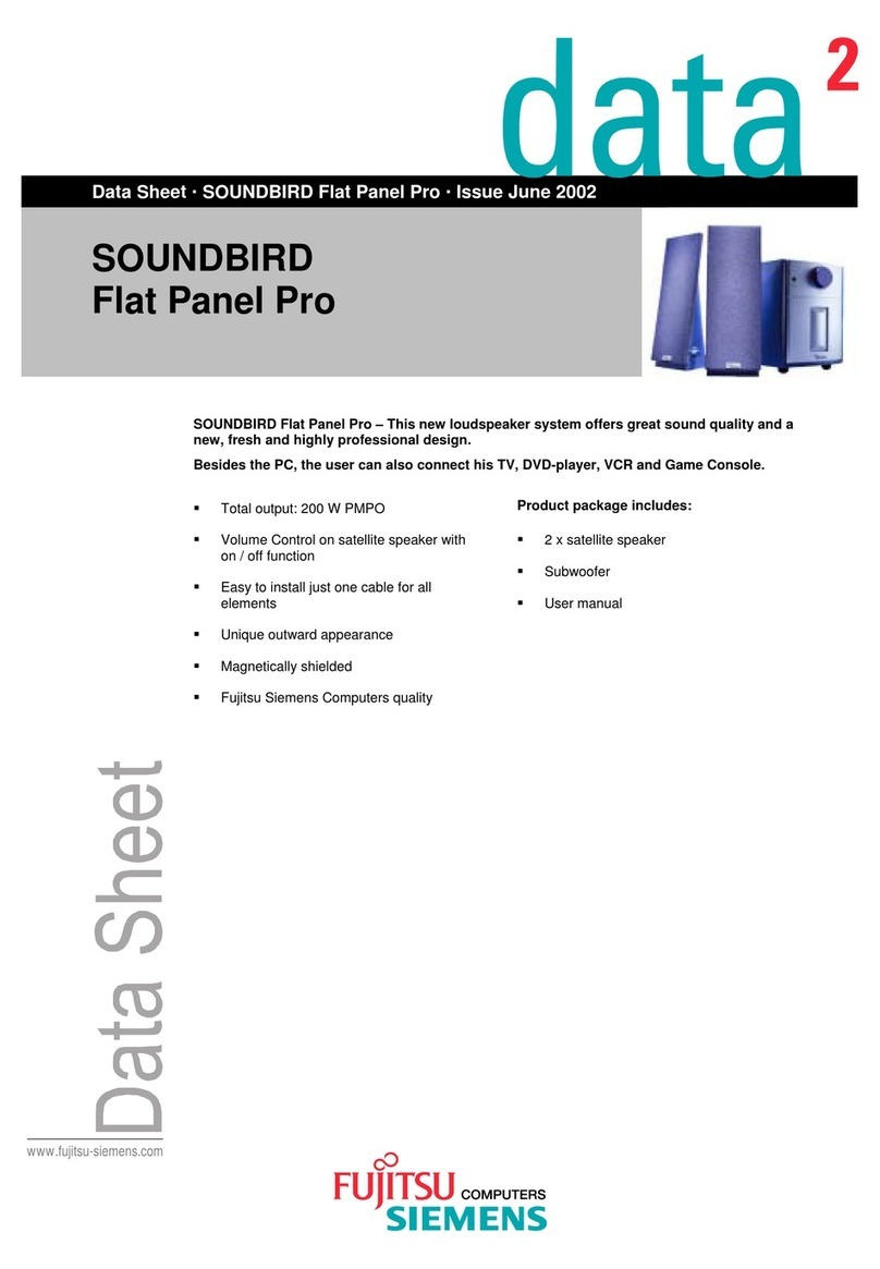 Fujitsu Siemens Computers SOUNDBIRD Flat Panel Pro datasheet