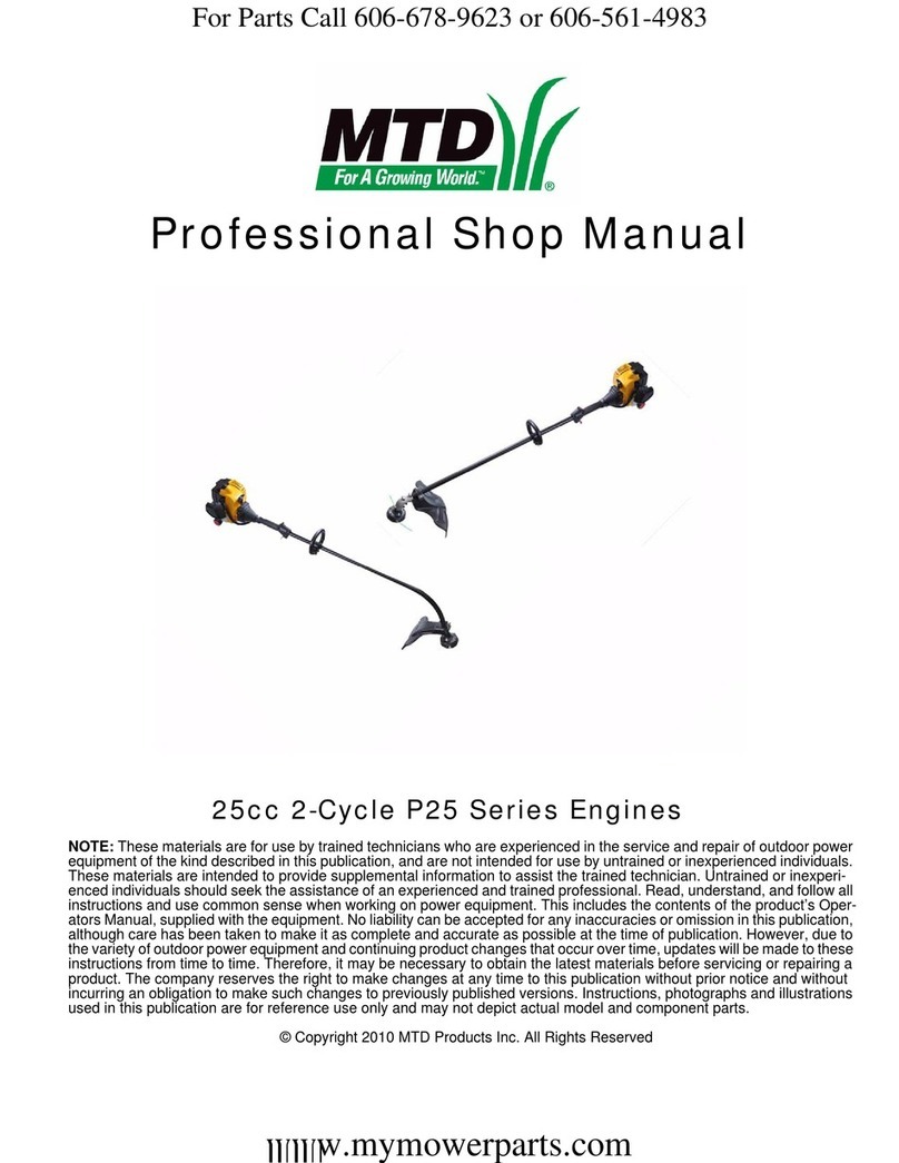 MTD 25cc User manual