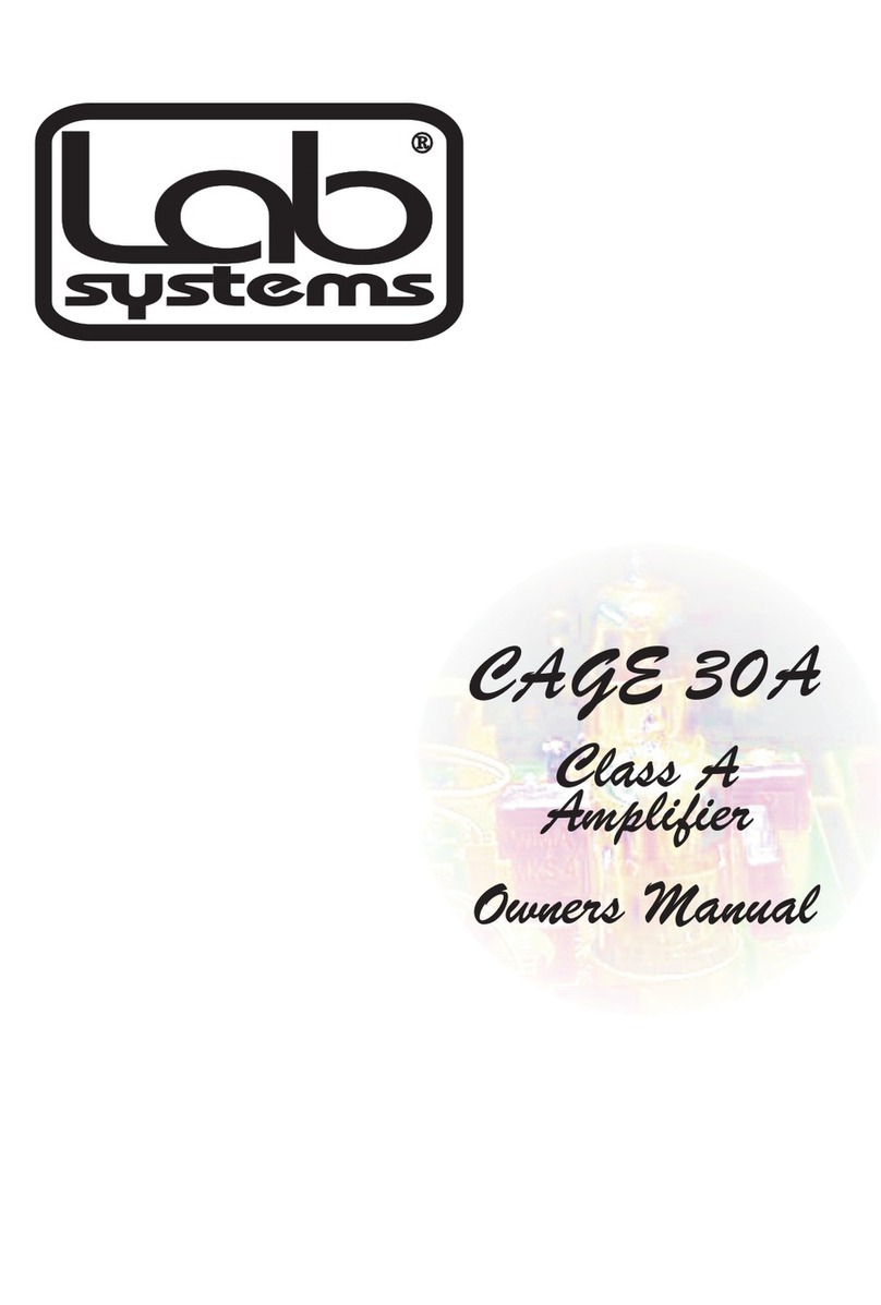 Lab systems CAGE 30A User manual