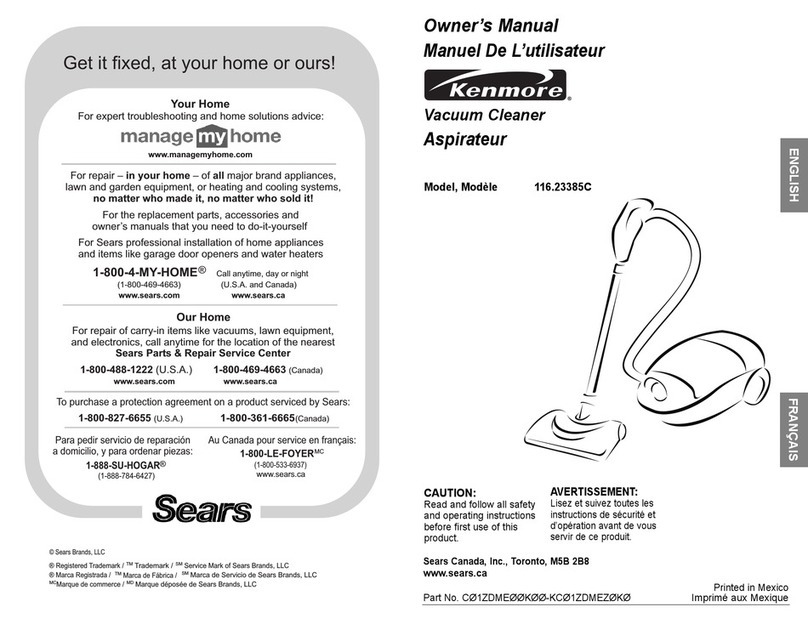 Kenmore 116.23385C User manual