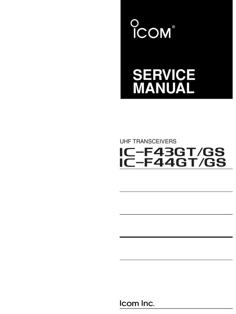 Icom IC-F43GT Service manual