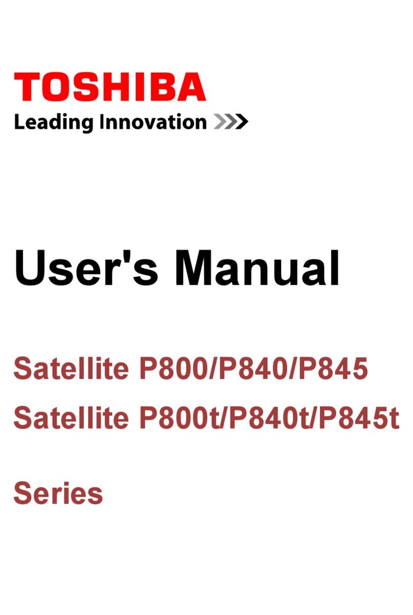 Toshiba Satellite P800 User manual