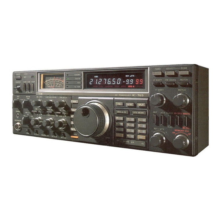 Icom IC-765 User manual