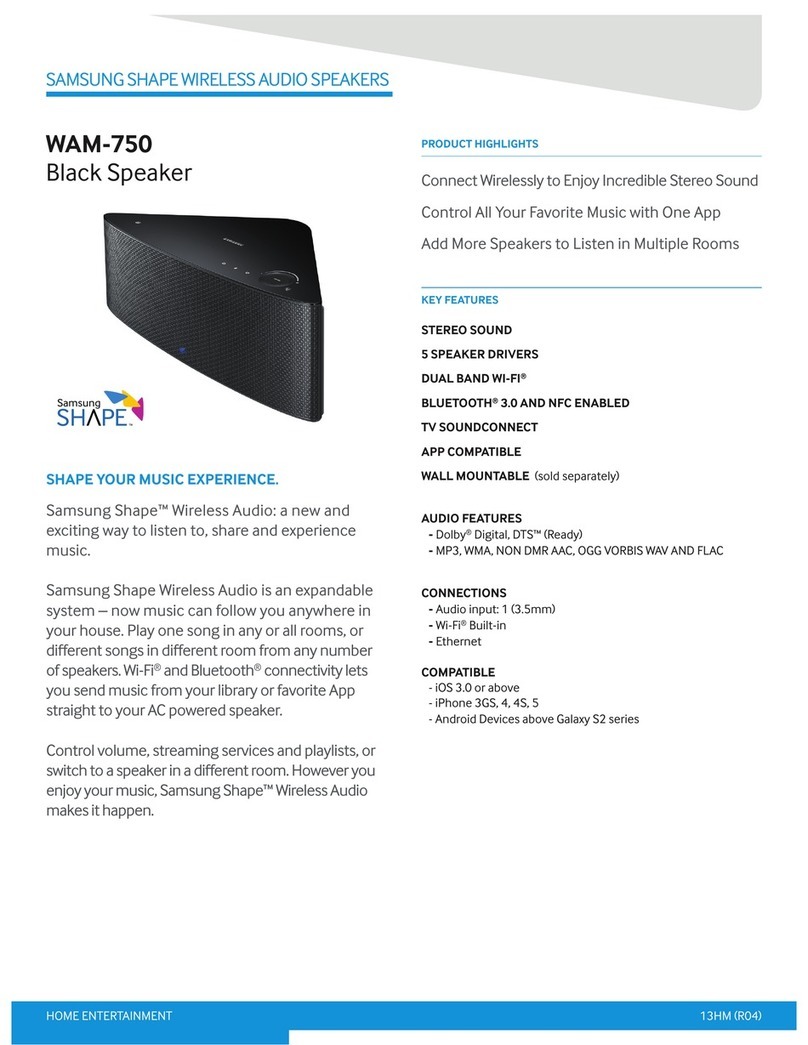 Samsung Shape WAM-750 User manual