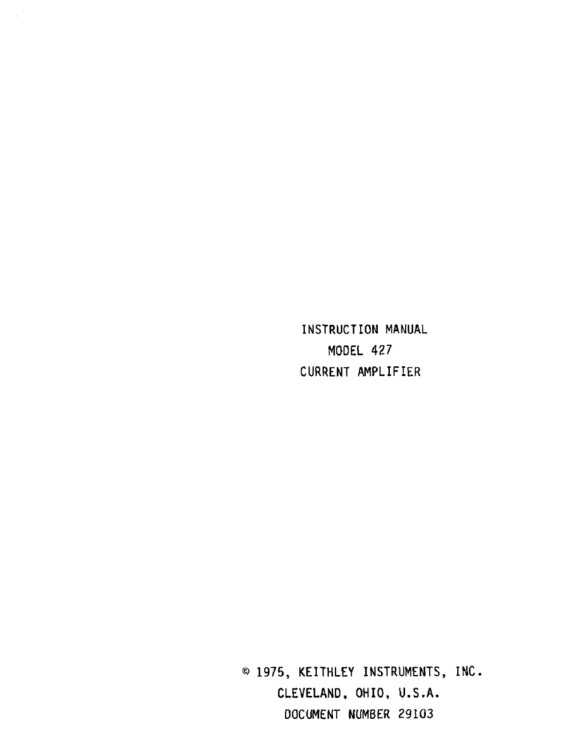 Keithley 427 User manual