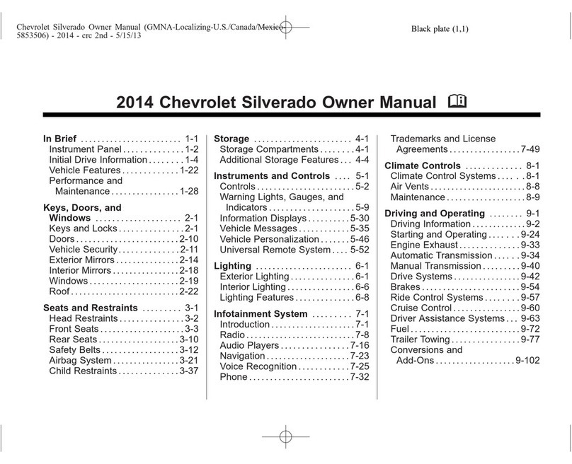 Chevrolet Silverado owner's manual