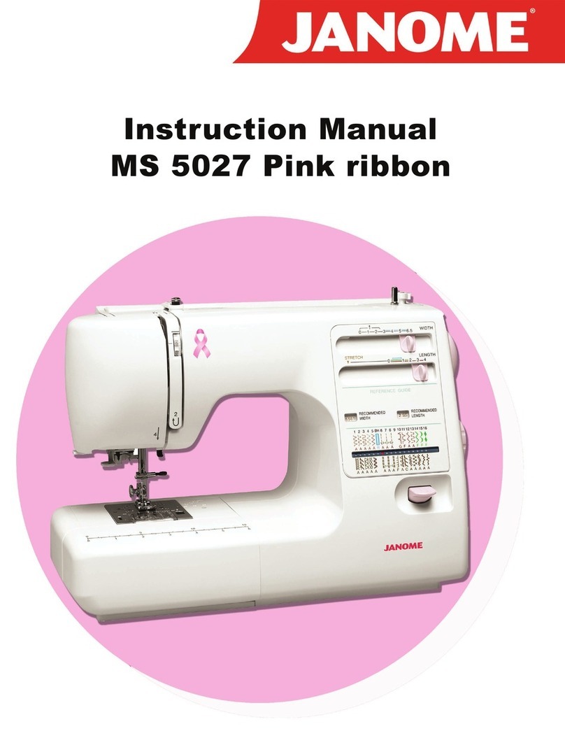 Janome MS 5027Pinkribbon User manual