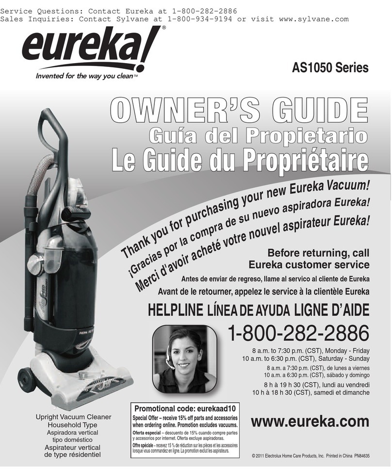 Eureka AS1050 Series User manual
