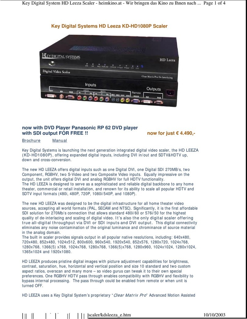 Key Digital HD Leeza KD-HD1080P Specifications