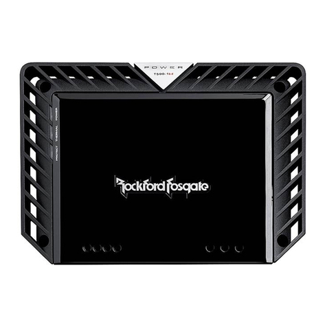 Rockford Fosgate Power T1500-1bd Installation & operation