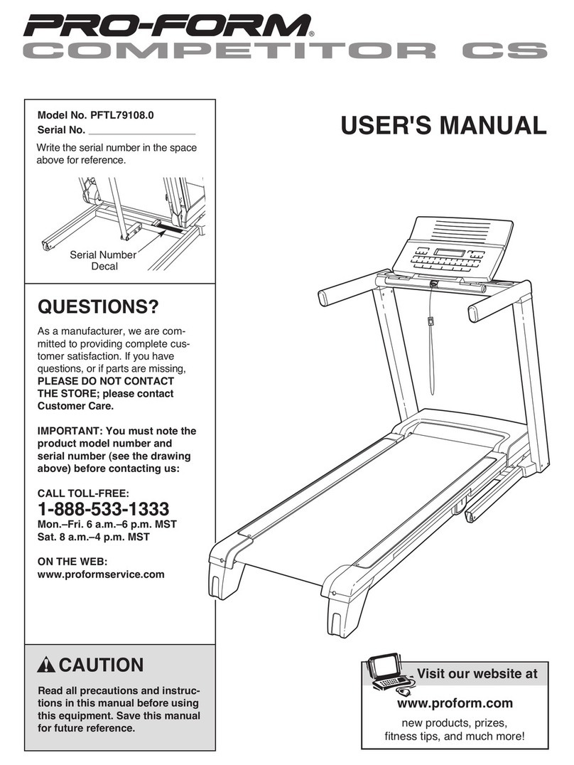 Pro-Form PFTL79108.0 User manual