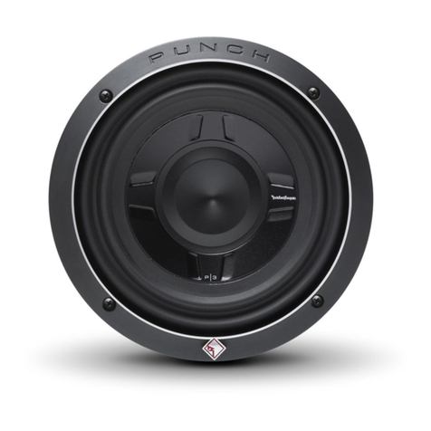 Rockford Fosgate P3 Shallow Installation & operation