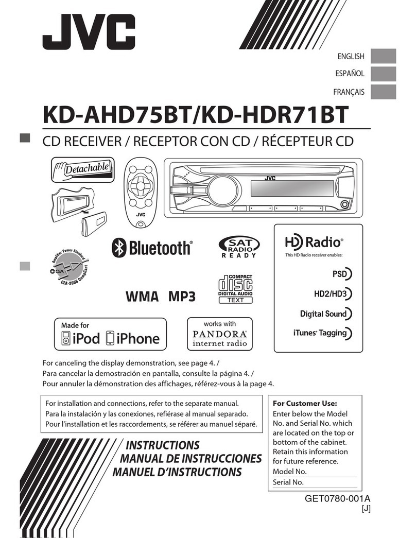 JVC KD-AHD75BT User manual
