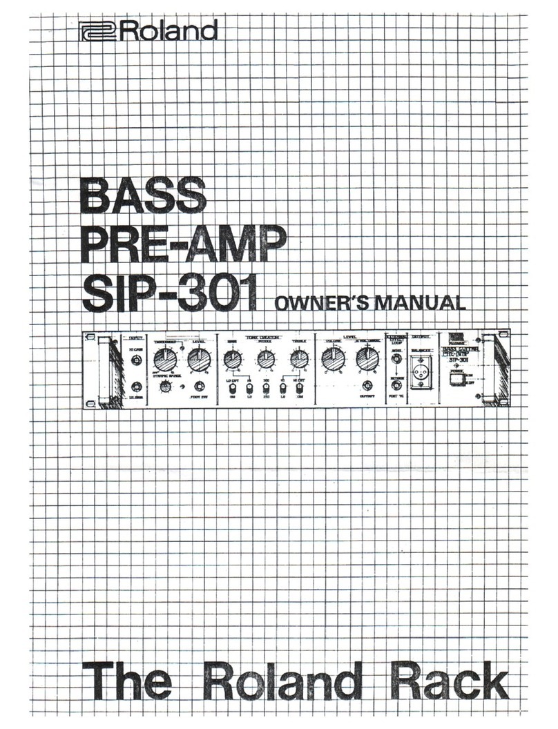 Roland SIP-301 User manual Roland SIP-301 User manual