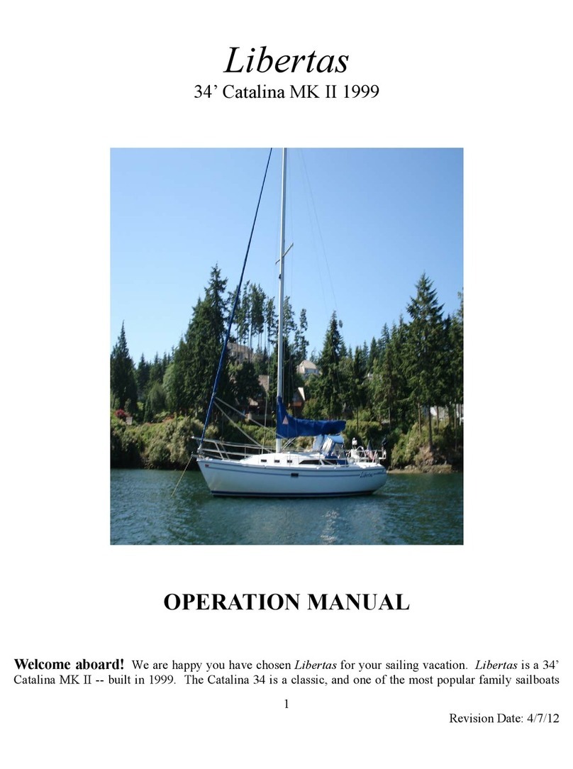 Catalina Yachts 34' Catalina MK II 1999 Operation manual