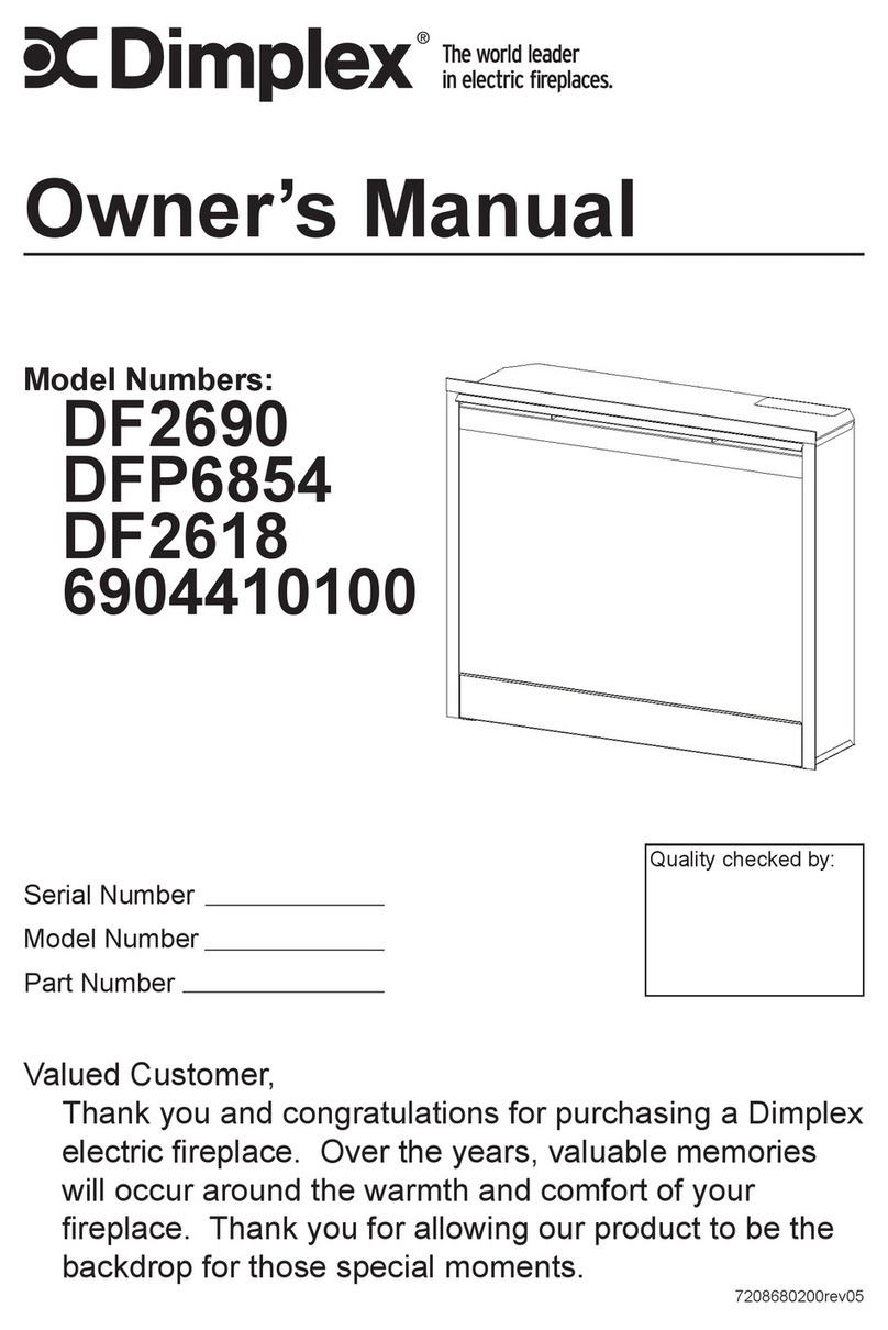 Dimplex DF2690 User manual Dimplex DF2690 User manual