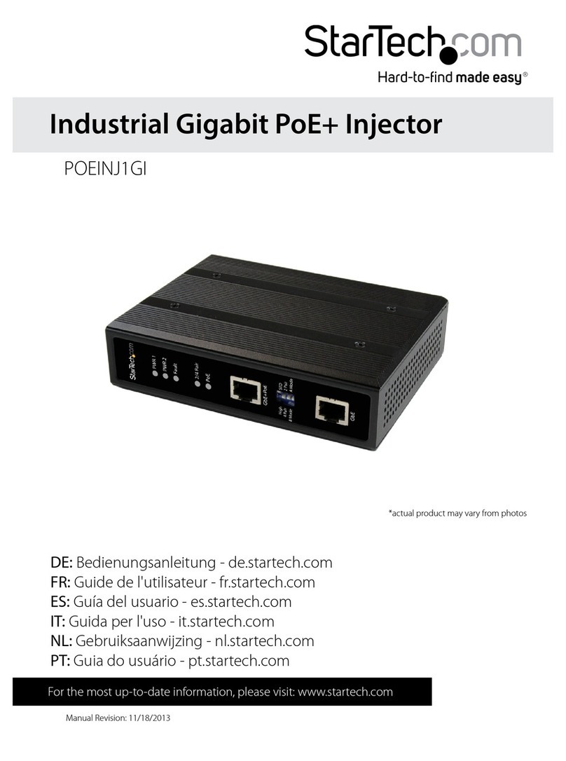 StarTech.com POEINJ1GI User manual