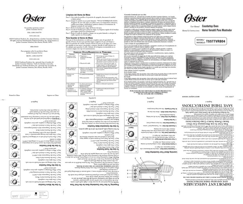 Oster TSSTTVRB04 user manual Oster TSSTTVRB04 user manual
