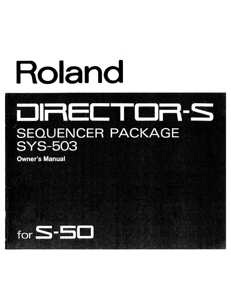 Roland Director-s SYS-503 owner's manual